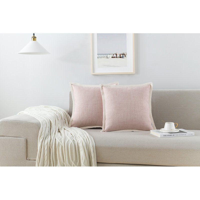 NordECO HOME Square Linen Pillow Cover Wayfair